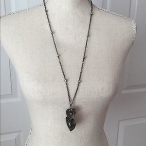 Double Heart Pendant Necklace